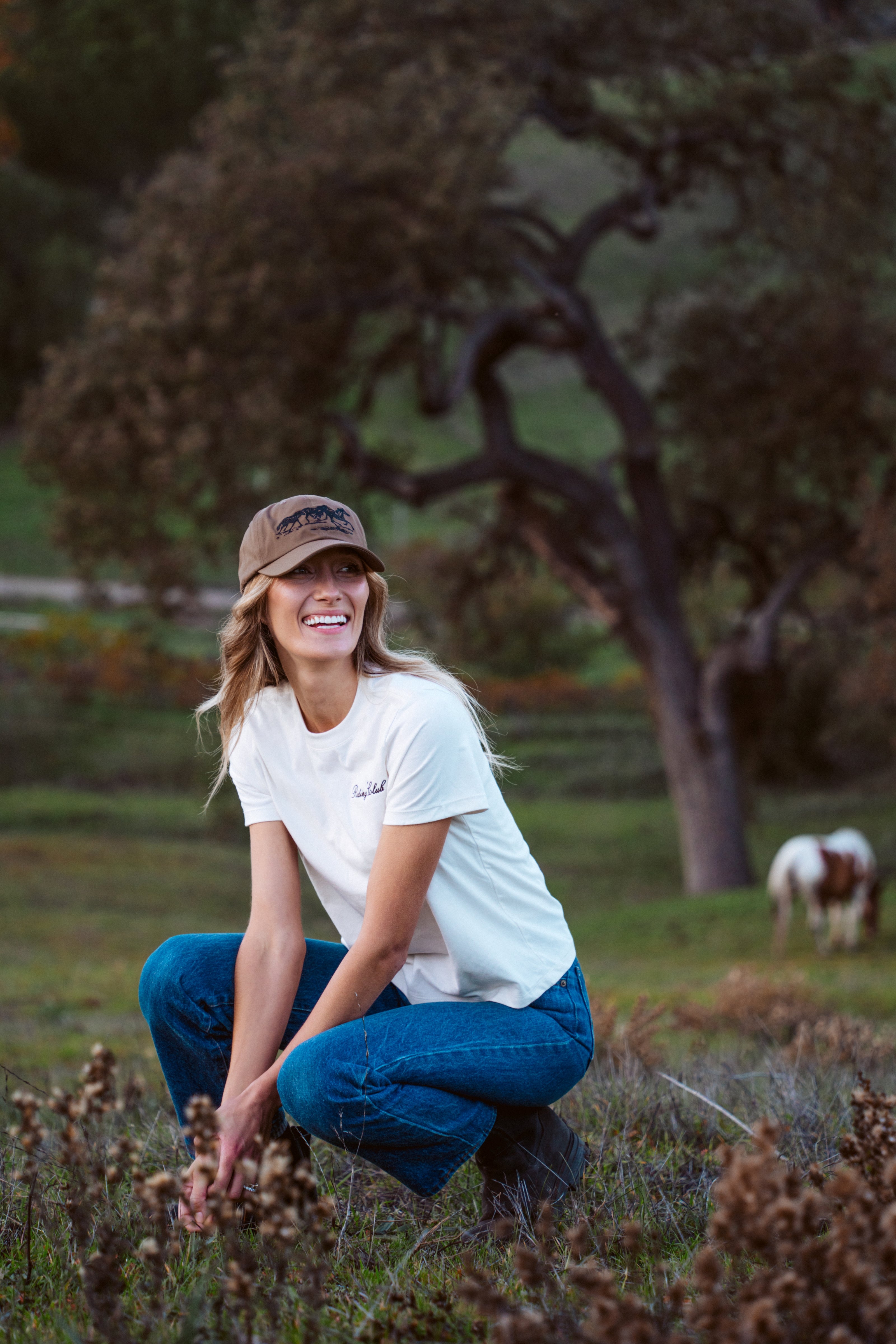 Running Horses Baseball Cap