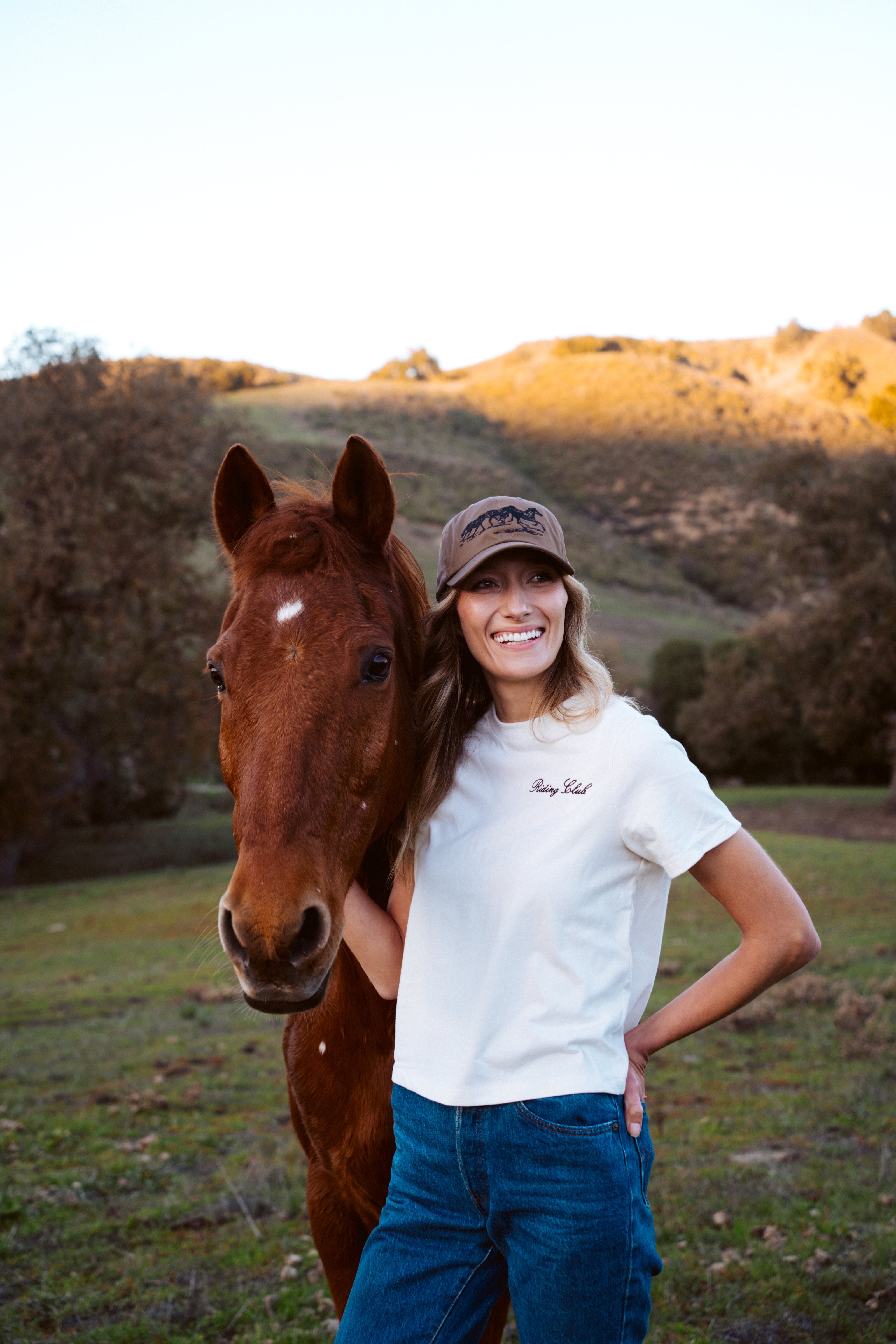 Running Horses Baseball Cap