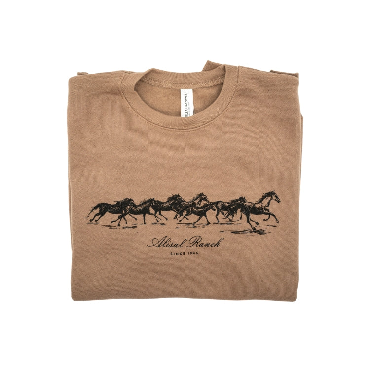 Running Horses Vintage Crewneck